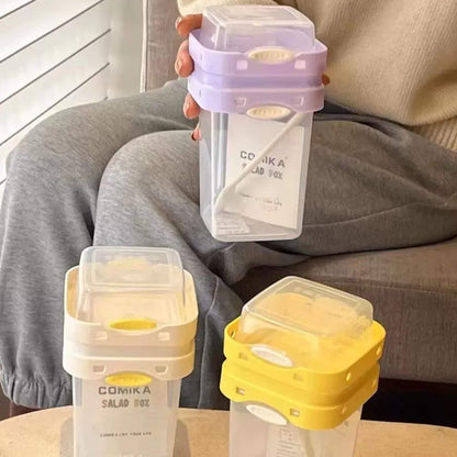 Portable Salad Cup Lunch Box Yogurt Oatmeal