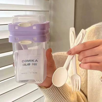 Portable Salad Cup Lunch Box Yogurt Oatmeal