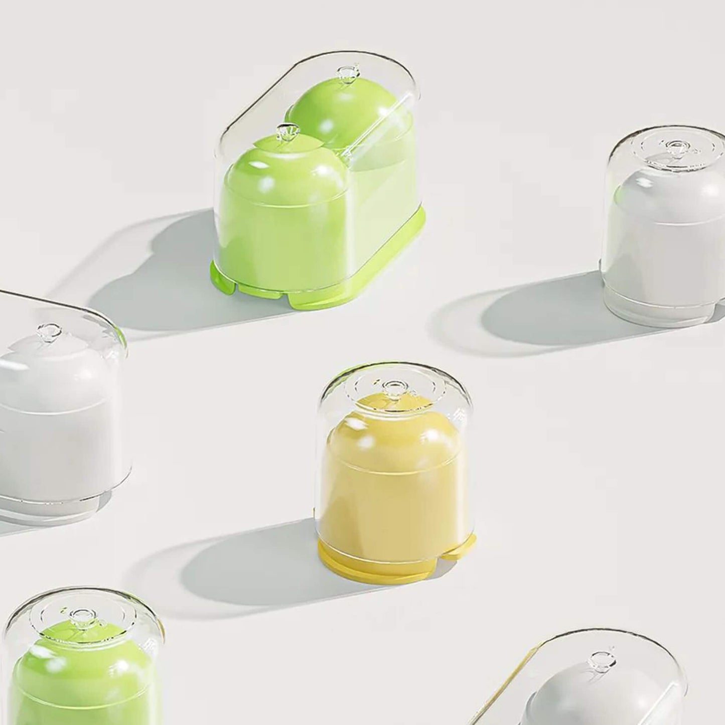 Dust-proof Ice Cube Mold with Lid for Easy Demoulding