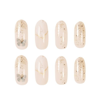 Enchanting Butterfly Fairy Almond Long Press-On Nails