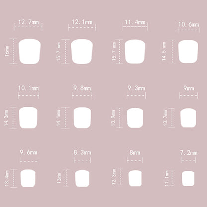 Floral Bliss Short Square Press-on Nails