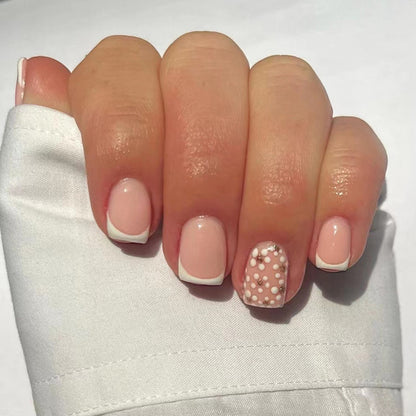 Floral Bliss Short Square Press-on Nails