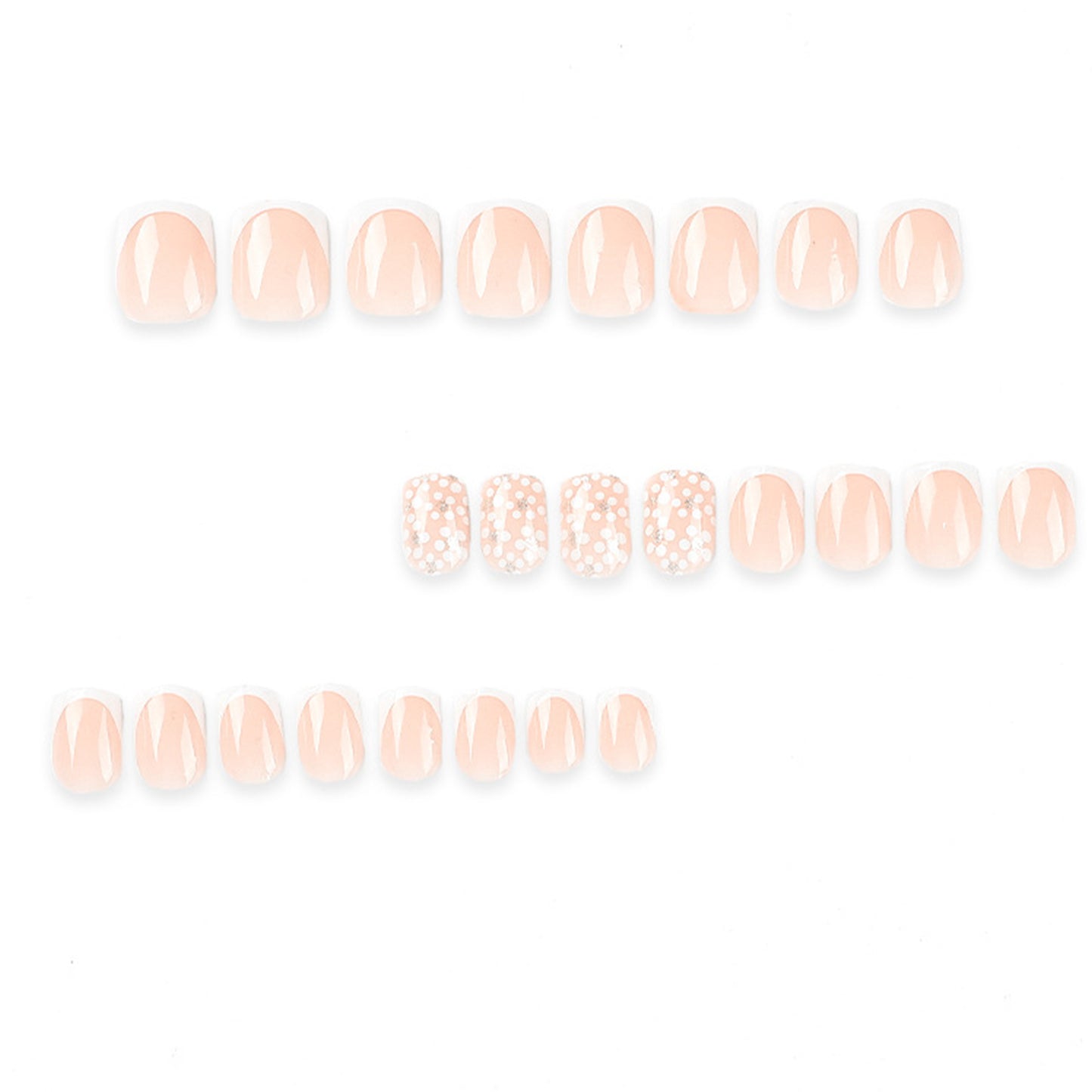 Floral Bliss Short Square Press-on Nails