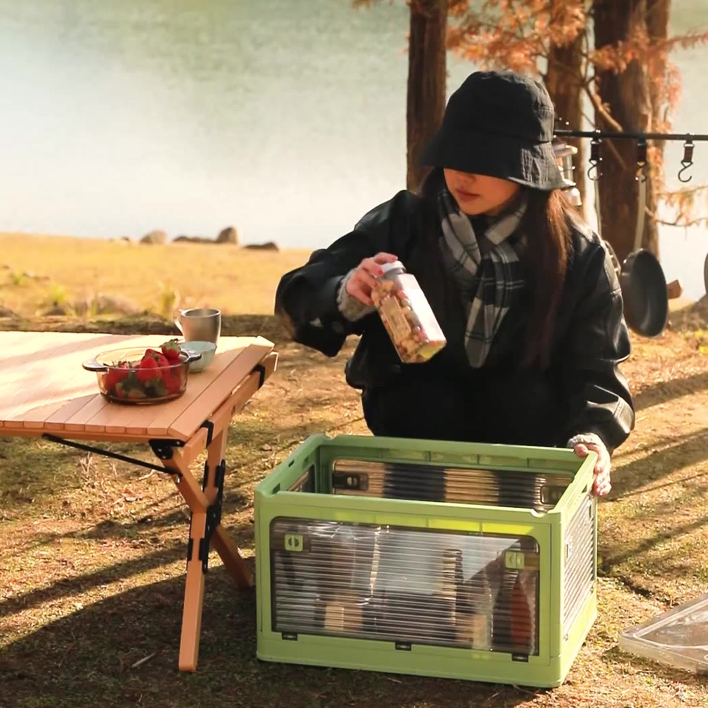 Foldable Stackable Transparent Storage Box