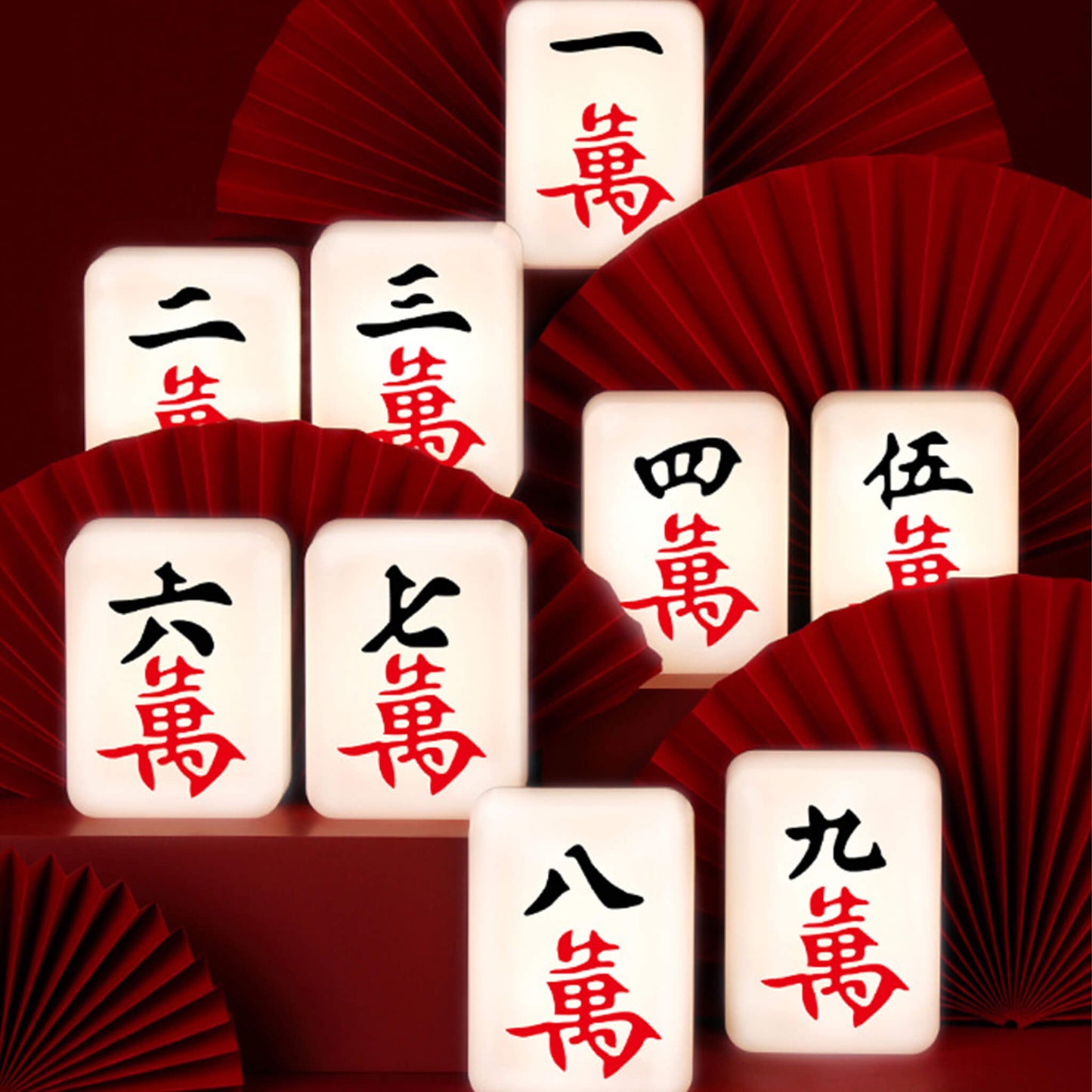 Novelty Mahjong Shape Table Lamp