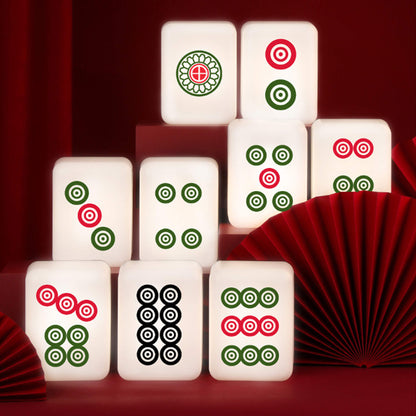 Novelty Mahjong Shape Table Lamp