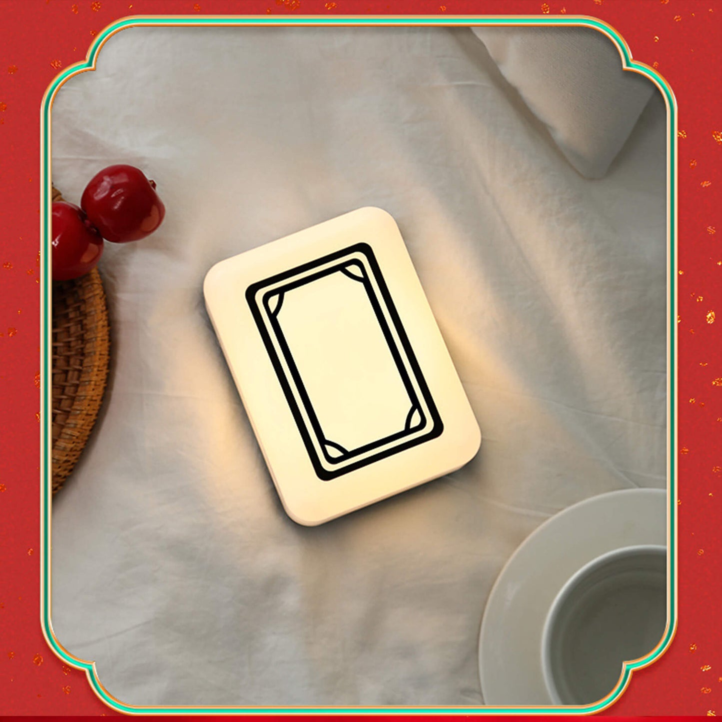 Novelty Mahjong Shape Table Lamp