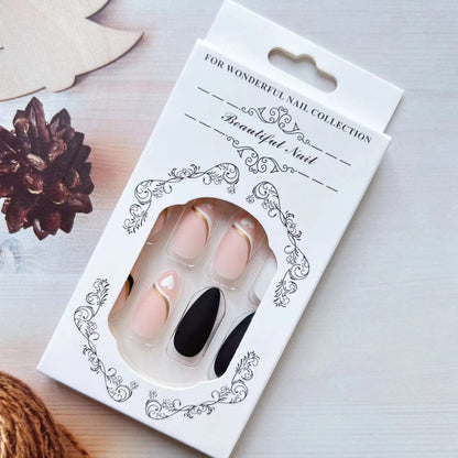 Heart Almond Medium Press-on Nails