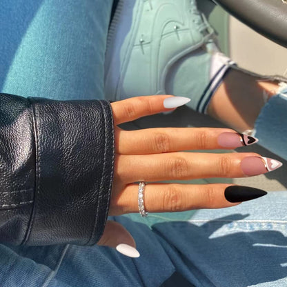 Heart Almond Medium Press-on Nails