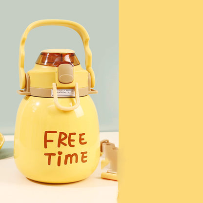 Large Capacity Insulated Cup Leak-Proof Drinkware