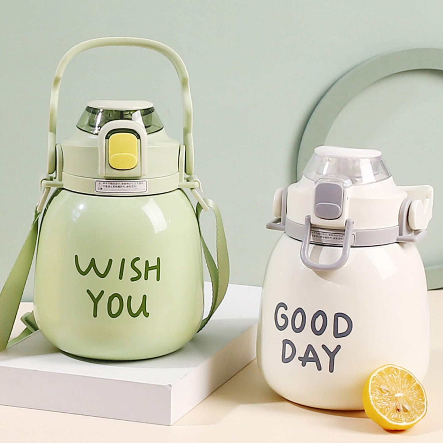 Large Capacity Insulated Cup Leak-Proof Drinkware