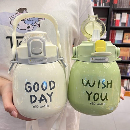 Large Capacity Insulated Cup Leak-Proof Drinkware