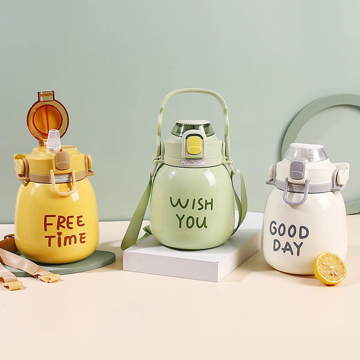 Large Capacity Insulated Cup Leak-Proof Drinkware