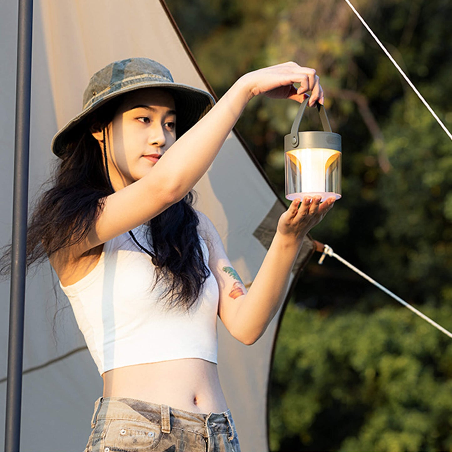 Mosquito Repellent Camping Lantern Rechargeable Ambience Light