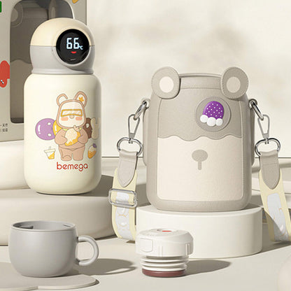 Leakproof Cartoon Prints Pure Titanium Thermos