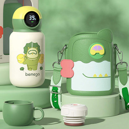 Leakproof Cartoon Prints Pure Titanium Thermos