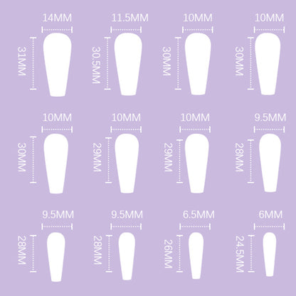 Gold Moon and Sun Long Ballet Press-on Nails