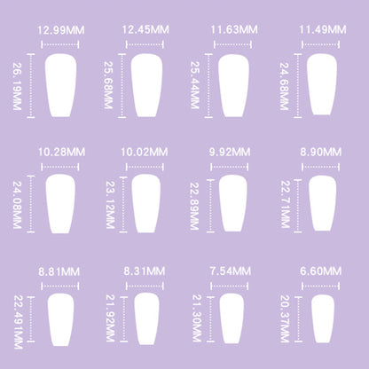 Daisy Pink Medium Square Press-On Nails 24 Pcs