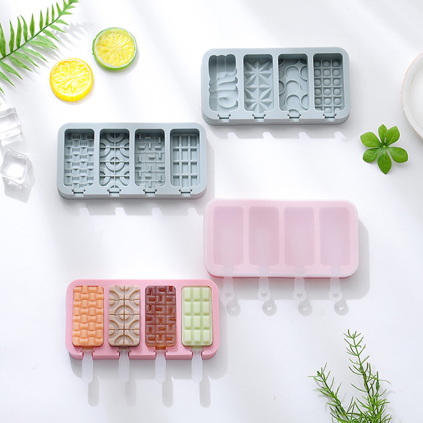 Versatile Mixed Shapes Silicone Popsicle Mould