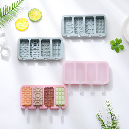 Versatile Mixed Shapes Silicone Popsicle Mould