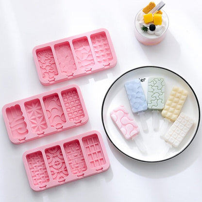 Versatile Mixed Shapes Silicone Popsicle Mould