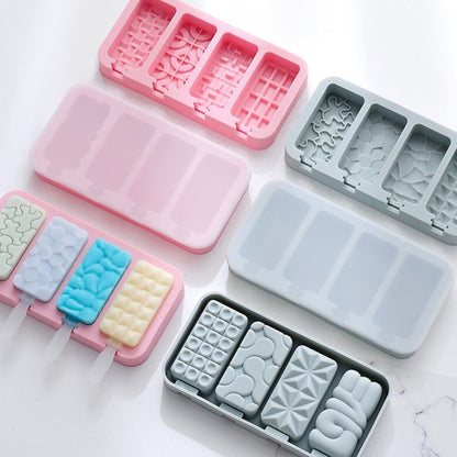 Versatile Mixed Shapes Silicone Popsicle Mould