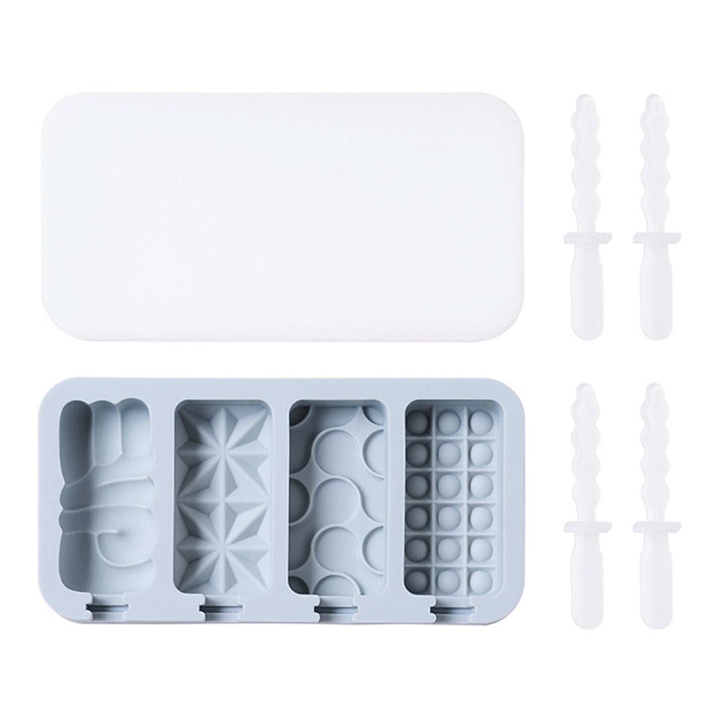 Versatile Mixed Shapes Silicone Popsicle Mould