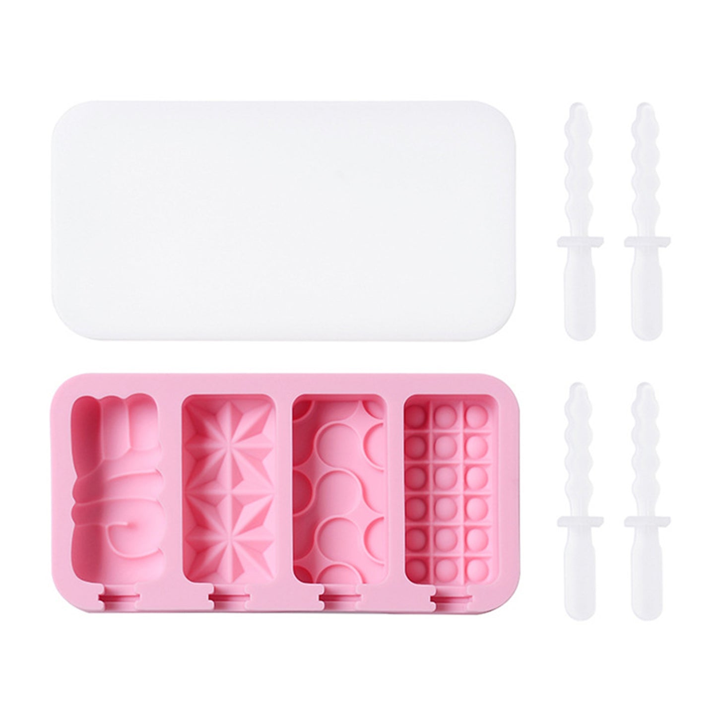 Versatile Mixed Shapes Silicone Popsicle Mould