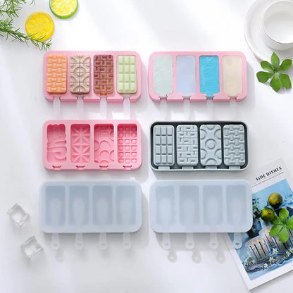 Versatile Mixed Shapes Silicone Popsicle Mould