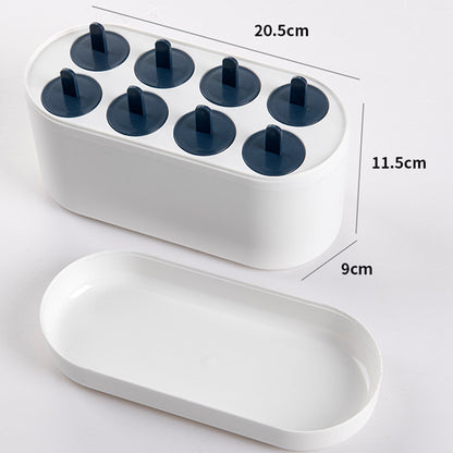 Multi-Hole  Silicon Popsicle 8 Grid Mold Set
