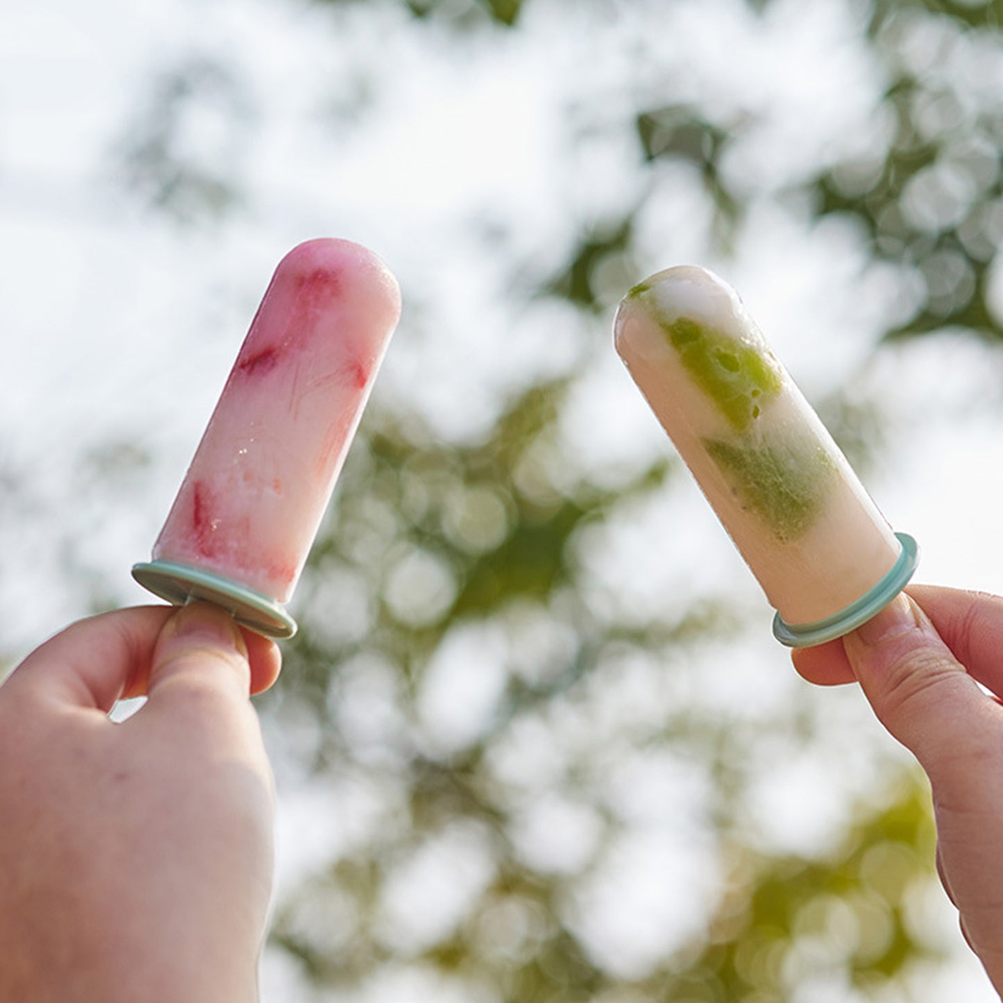 Multi-Hole  Silicon Popsicle 8 Grid Mold Set