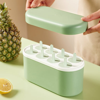 Multi-Hole  Silicon Popsicle 8 Grid Mold Set