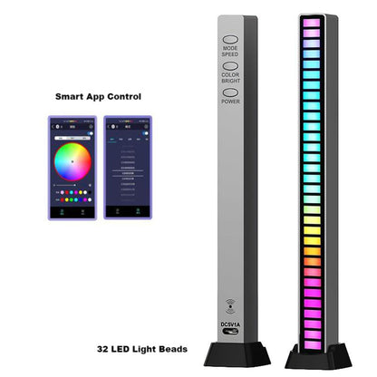 Voice-Activated Music Sync Atmosphere RGB LED Light Bar.