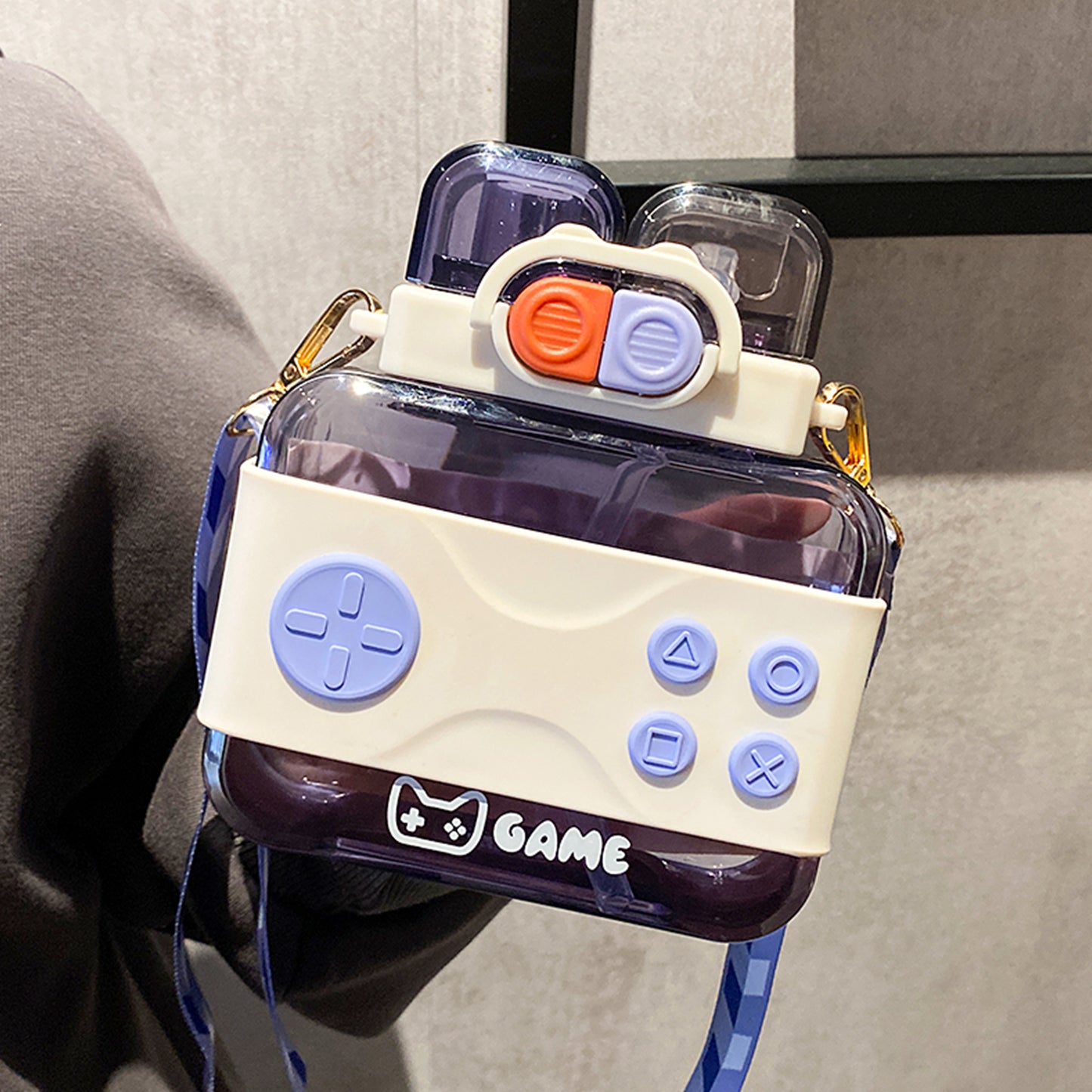 Nintendo Console Game Water Bottle Double Drinking