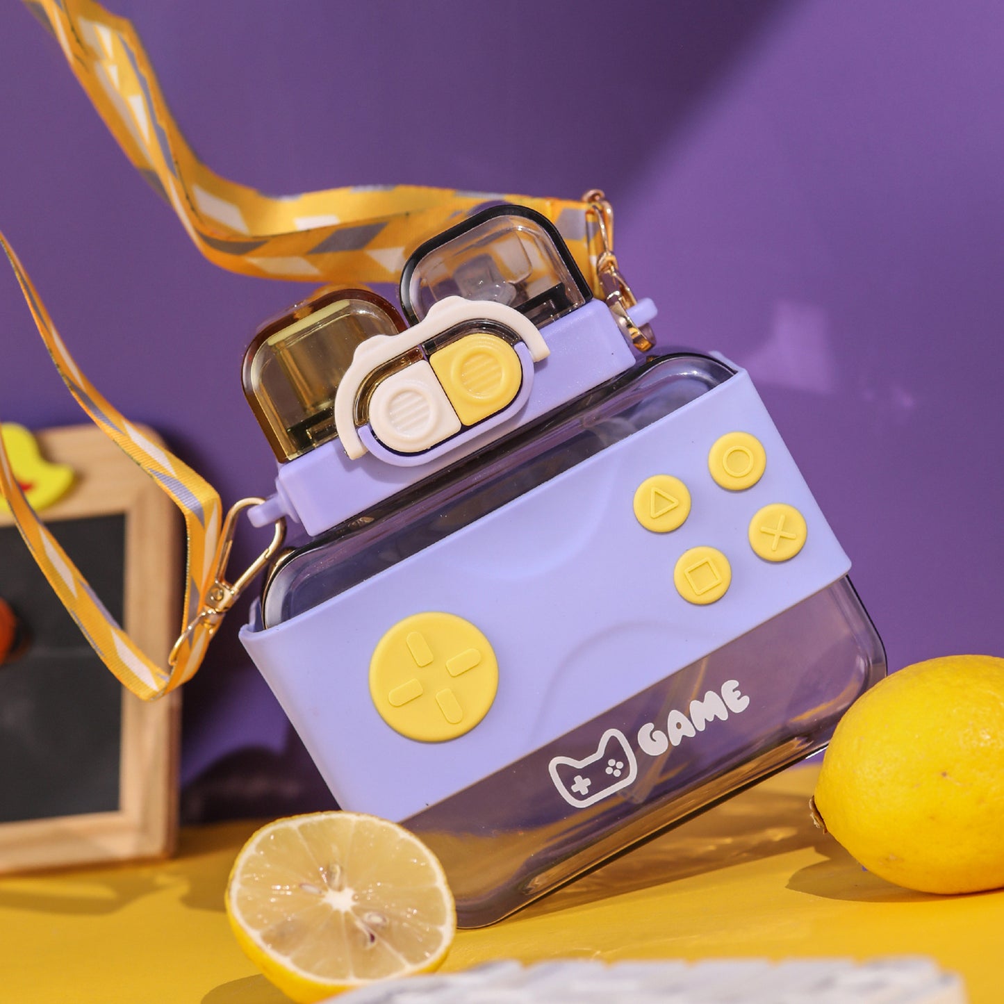 Nintendo Console Game Water Bottle Double Drinking