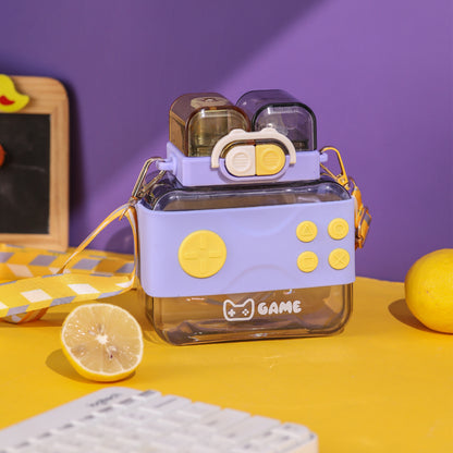 Nintendo Console Game Water Bottle Double Drinking