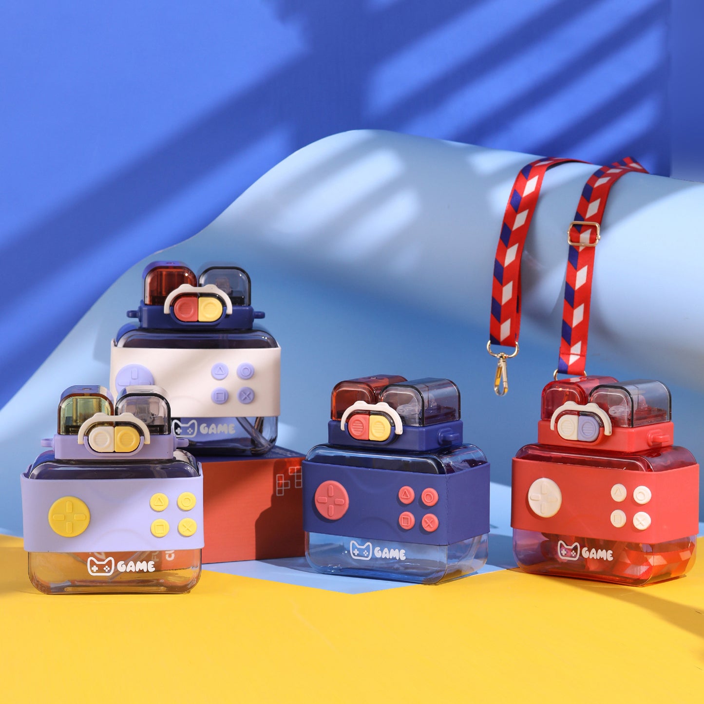 Nintendo Console Game Water Bottle Double Drinking