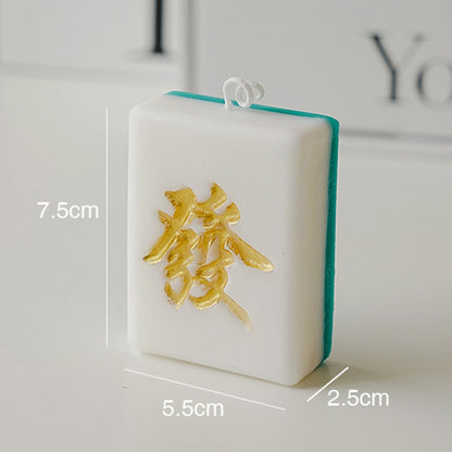 Novelty Mahjong Shape Scented Candle