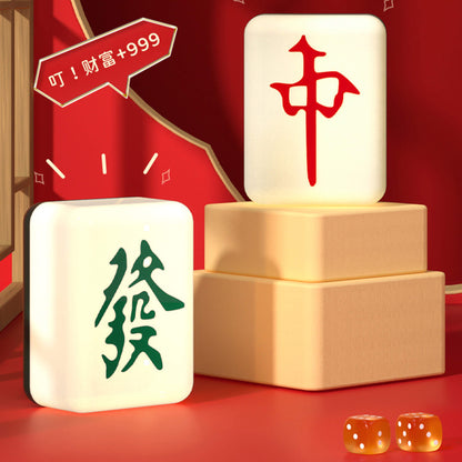 Novelty Mahjong Shape Table Lamp