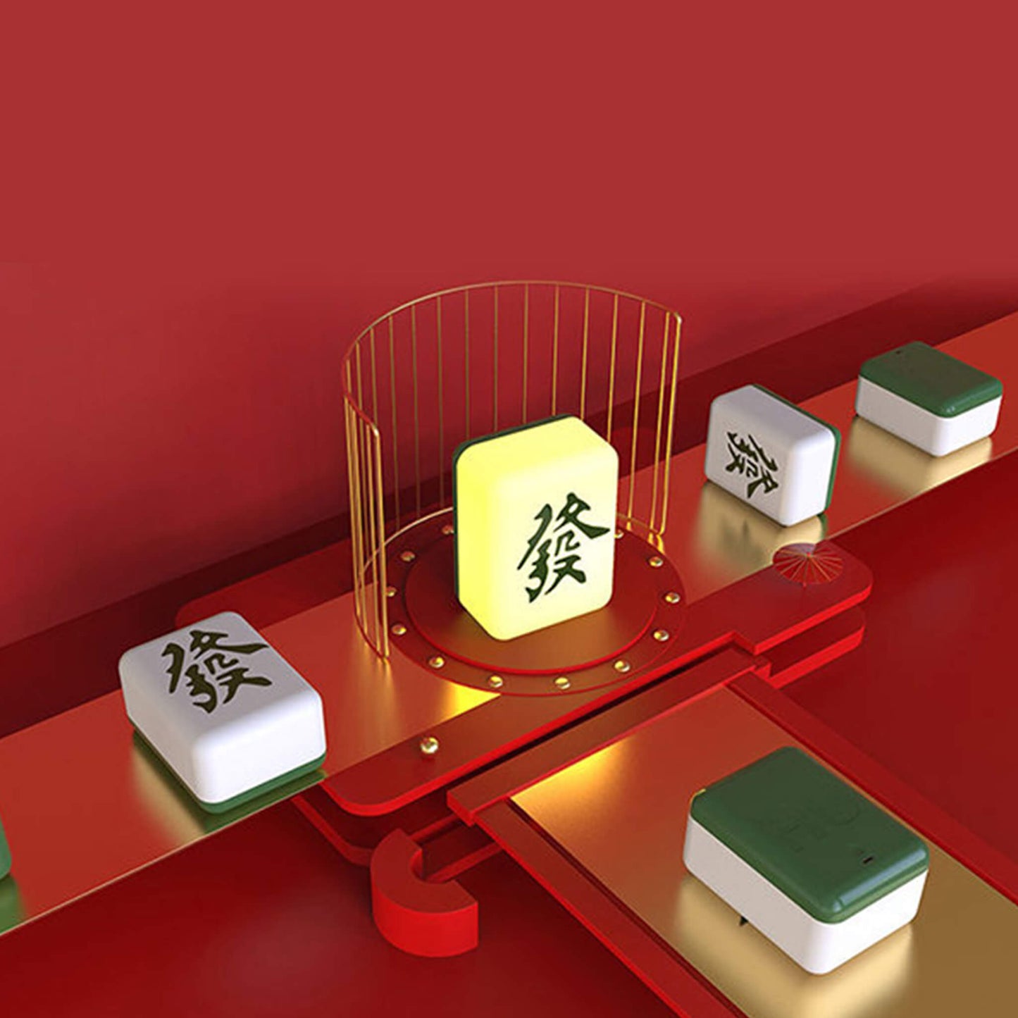 Novelty Mahjong Shape Table Lamp