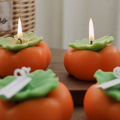 Persimmon Shaped Aromatherapy Candle 3 Pcs