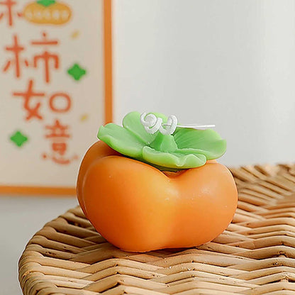 Persimmon Shaped Aromatherapy Candle 3 Pcs