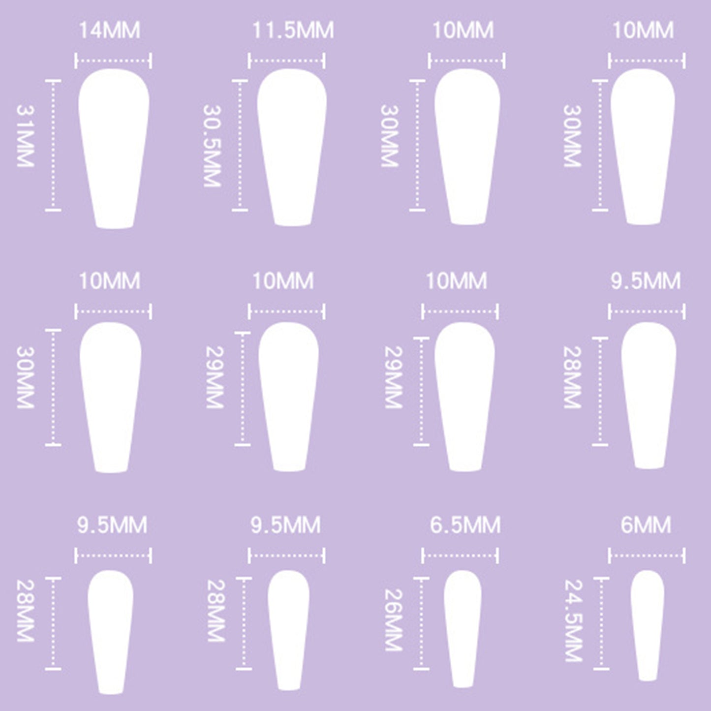 Cute Pink Cow Pattern Long Ballerina Press-on Nails