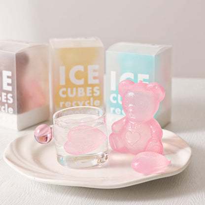 Reusable Fast Freezing Ice Cube Plastic Bear Ice Mold