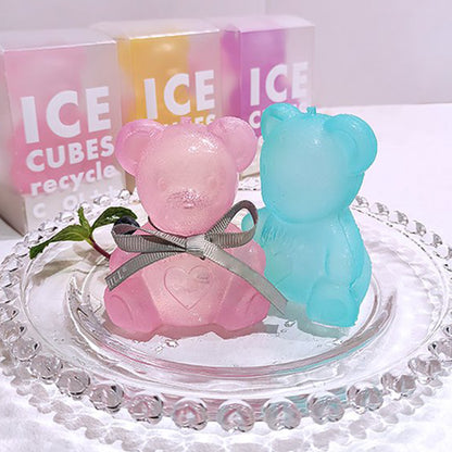 Reusable Fast Freezing Ice Cube Plastic Bear Ice Mold