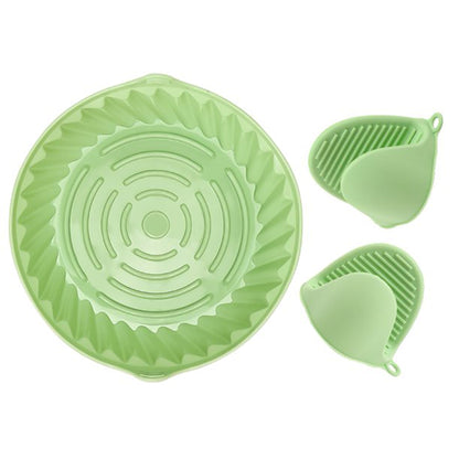 Dual-Handle Silicone Pot Air Fryers Tray