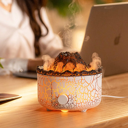 Volcano Flame Aromatherapy Humidifiers with Colored Lights