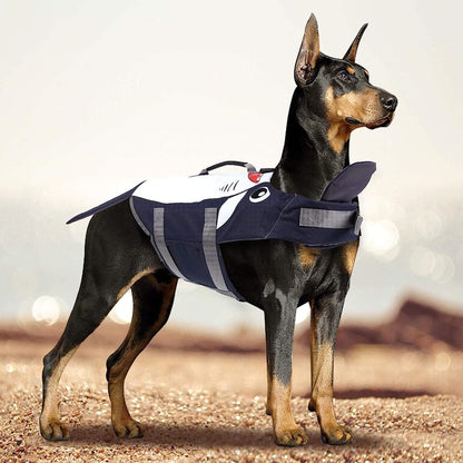 Summer Dog Shark Life Jacket Swimwear
