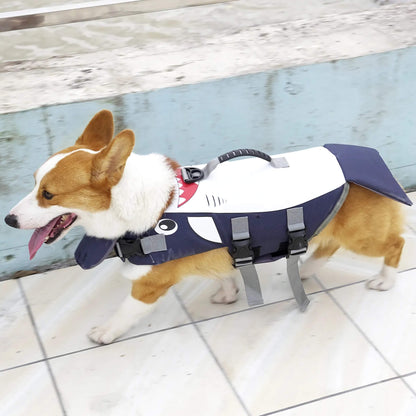 Summer Dog Shark Life Jacket Swimwear