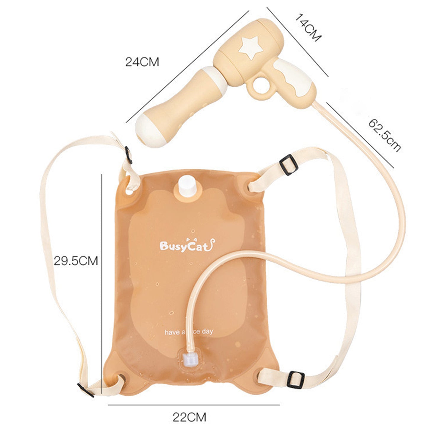 Summer Water Battle Toy Children Backpack Water Gun